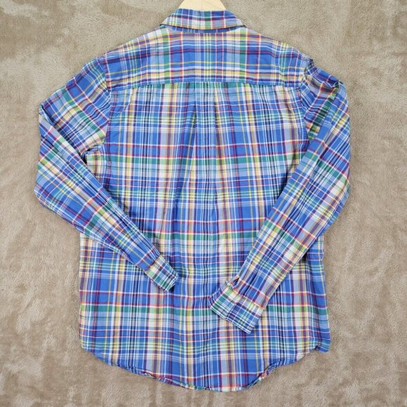 Ralph Lauren Button-Down Oxford Shirt Plaid Long Sleeve Boy Teen Size XL (18-20) - Picture 2 of 10